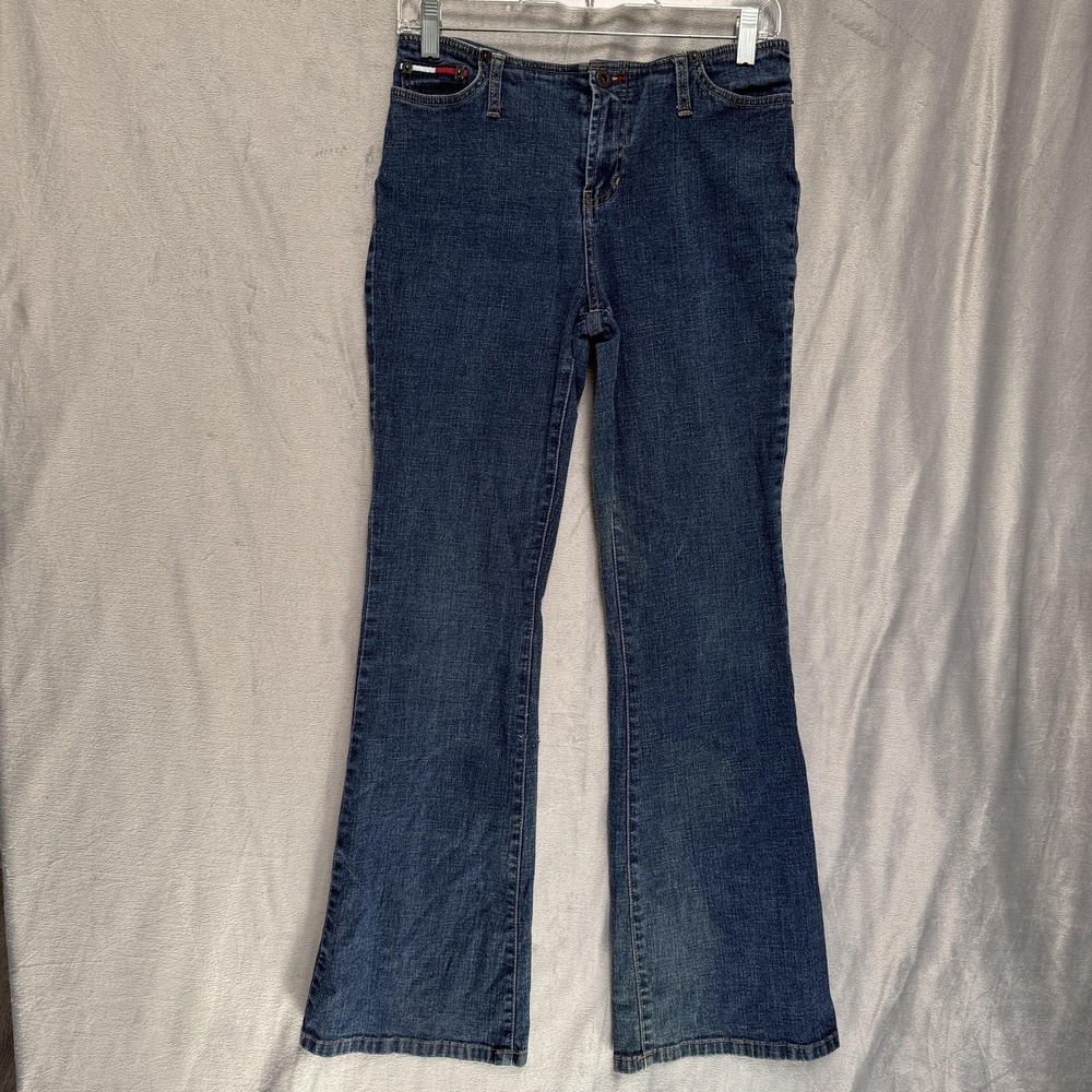 Vintage Tommy Jeans Jeans Womens 9‎ Blue Bootcut Stretch Denim Y2K 2000s